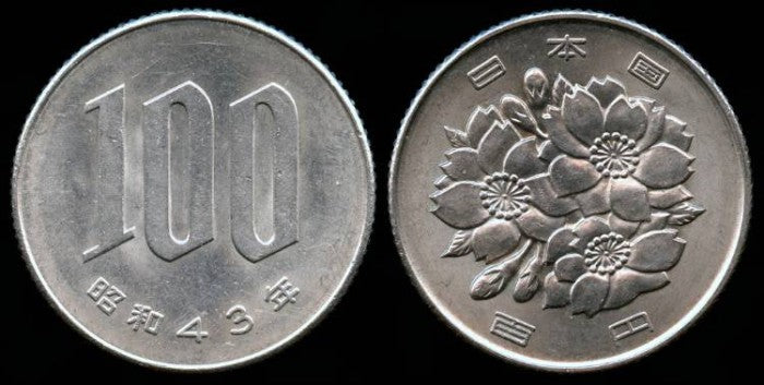 Double Sided Coin Japanese 100 yen