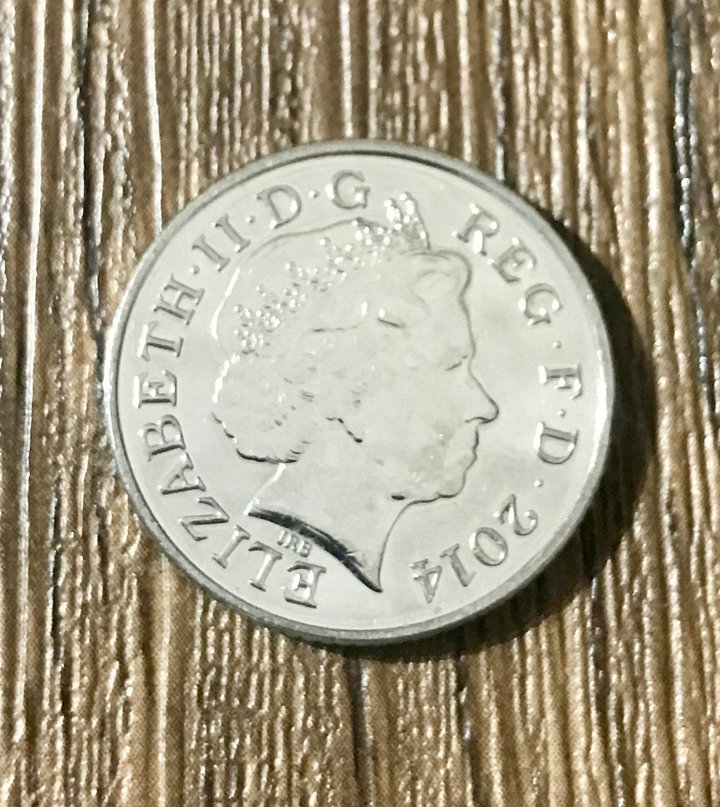 double sided coin UK 10pence version with heads on both sides.