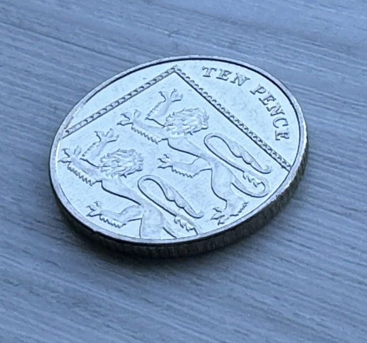 Double Sided 10 Pence Coin Pair:  1 Two Headed and 1 Two Tailed 10p Coin - Made from Real Circulated Coins