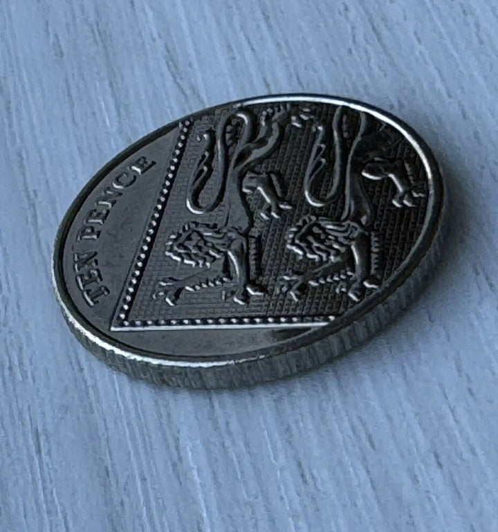 Double Sided 10 Pence Coin Pair:  1 Two Headed and 1 Two Tailed 10p Coin - Made from Real Circulated Coins