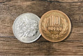 10yen - 100yen Coin Unique - Japanese Coin Scotch and Soda Magic
