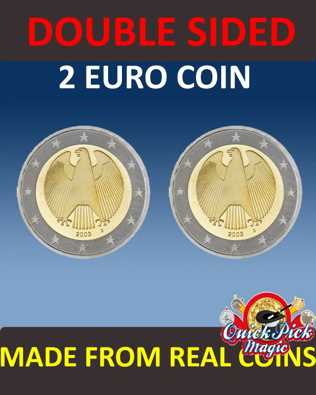 Double Sided 2 Euro Coin - Same Sided Coin