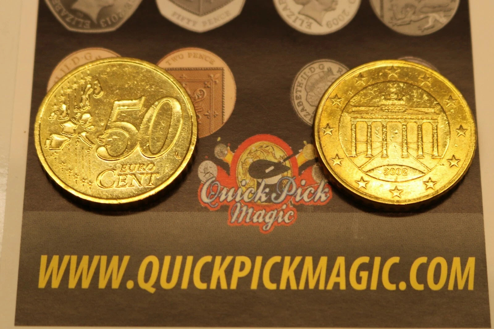Double Sided 50 Cent Euro Coin - Double Heads / Double Tails
