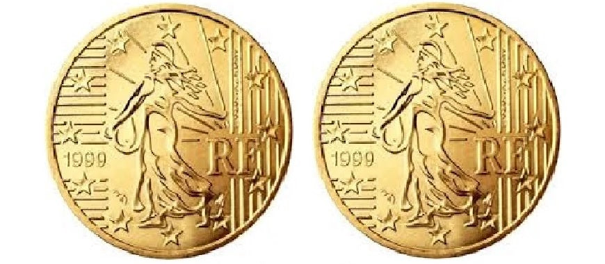 Double Sided 50 Cent Euro Coin - Double Heads / Double Tails