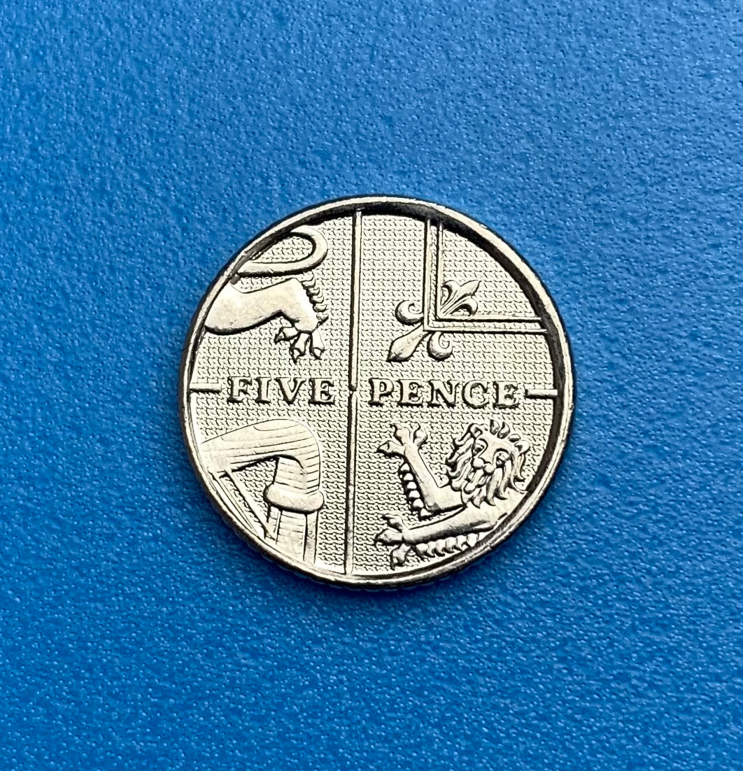Double Sided Coin 5p / 5 Pence Coin [Double Headed / Double Tailed Coin]