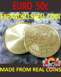 Euro Expanded Shell Coin - 50 cent Expanded Shell