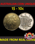 $1-10c Australian Dollar Coin Unique Magic Trick / Magnetic AUD Scotch and Soda