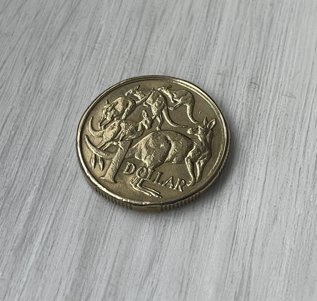 Double Sided Coin - Australian Dollar - $1 Heads on both sides - $1 Tails on both sides.