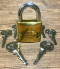 DELUXE MAGIC ESP LOCK / CLOSE UP MENTAL MAGIC / CORRECT KEY  [BRASS PADLOCK]