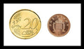 Coin Unique Euro/UK 1p/20cent Version