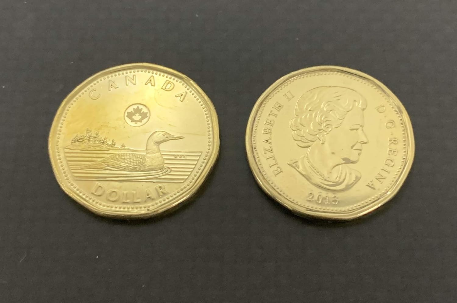 Double Sided Canadian Dollar Coin - Same Sided Loonie Heads  Tails