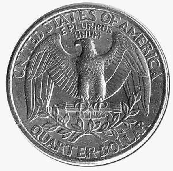Double Sided Coin 25c (25cent American Quarter) - Same Side Coin