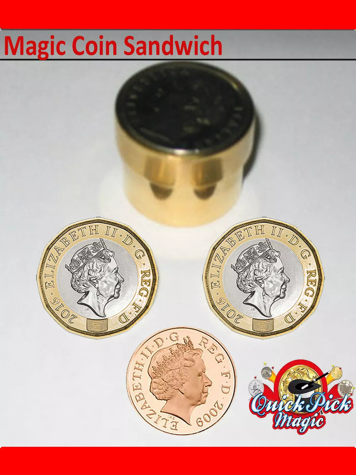 Magic Copper Sandwich £1 - 1p Magnetic Version – Quick Pick Magic