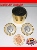 Magic Copper Sandwich £1 - 1p Magnetic Version